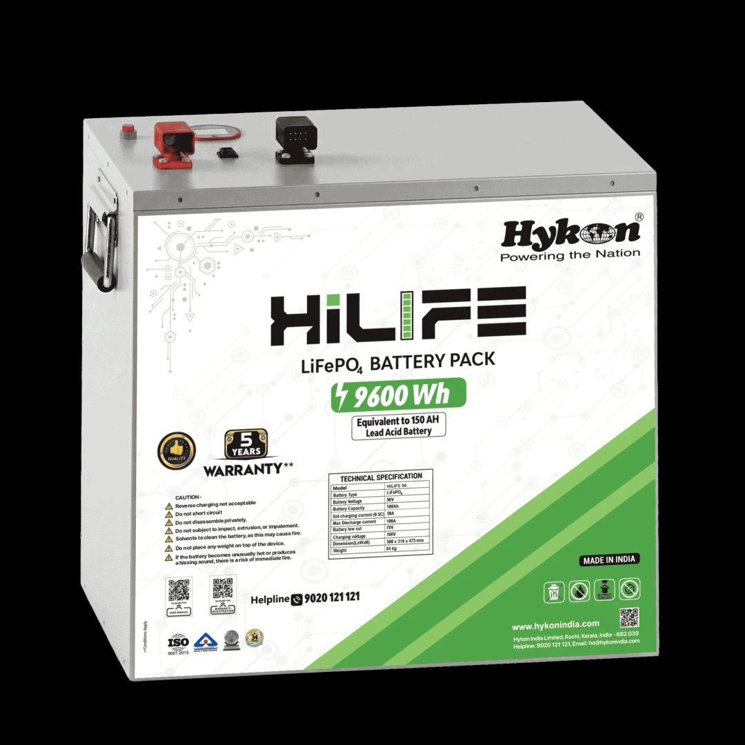 Hykon HiLIFE 96V 100Ah LiFePO4 Battery