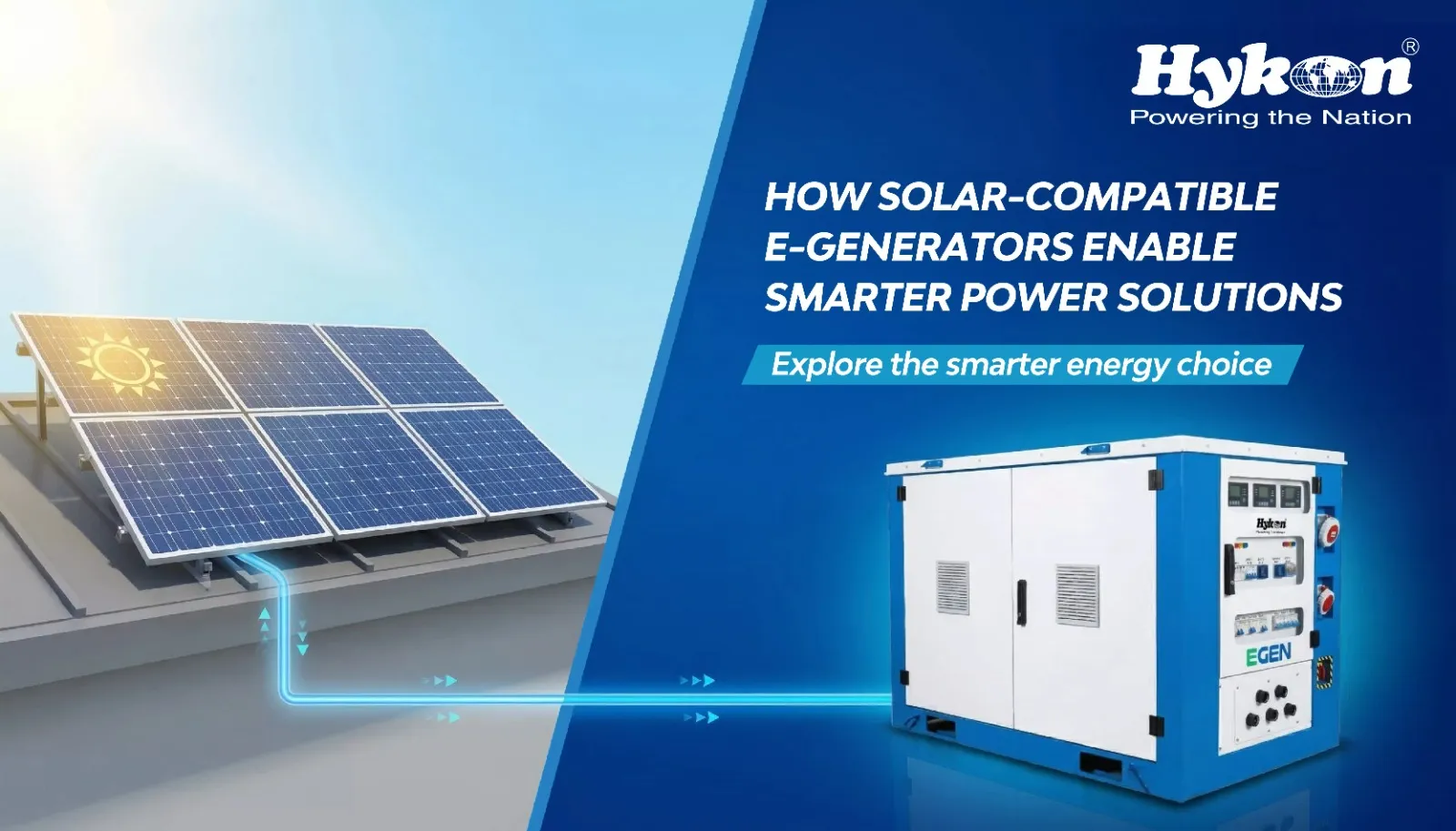 Solar-Compatible E-Generators: The Smart Solution for Clean and Reliable Power