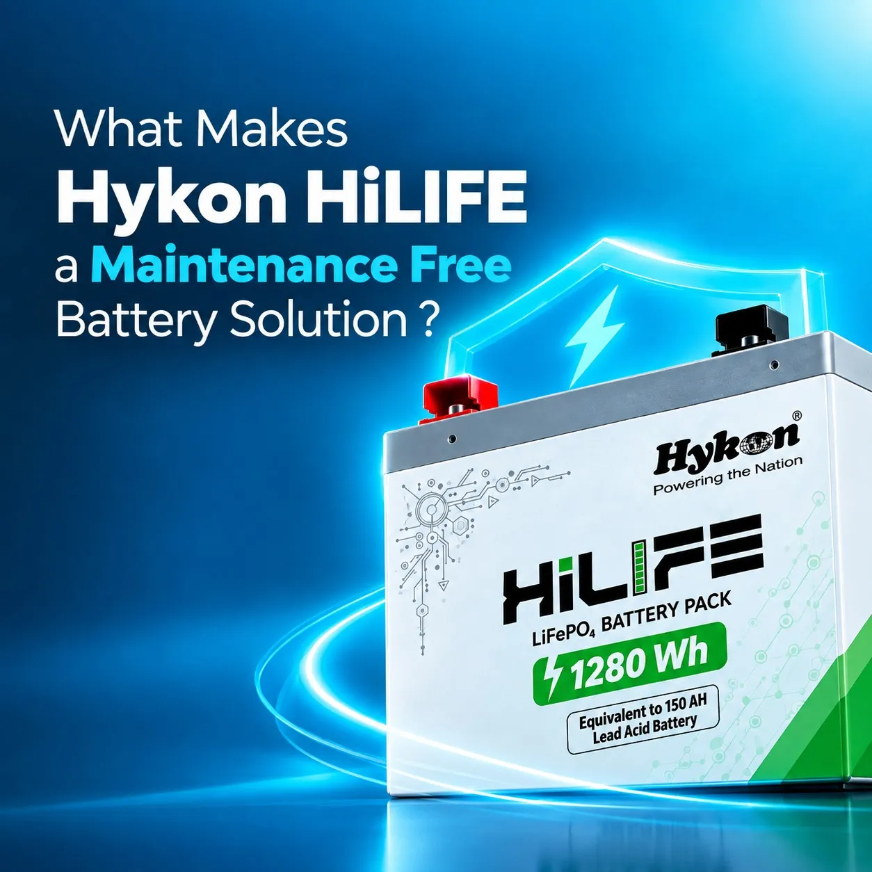 What Makes Hykon HiLIFE a Maintenance-Free Battery Solution?