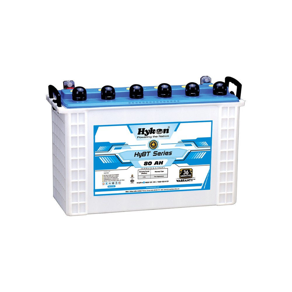 12V 80Ah Battery, Sealed Lead Acid battery (AGM), B.B. Battery EB80-12,  260x165x209 mm (LxWxH), Terminal I2 (Insert M6)